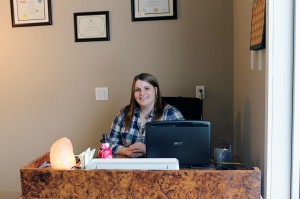 Tarynn Gray in her office in the West Riverside Plaza.  Call her at 273-2202 to book an appointment or learn more