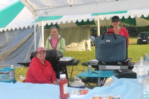 DunRoamin’ volunteers make it all happen! These gals helped to feed the crowd at the Larlee Creek Hullabaloo 