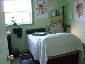The treatment room at Mountain View Hydrotherapy