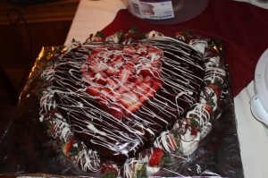 Danielle Sappier made this ornate and yummy  3rd place heart shaped confection 