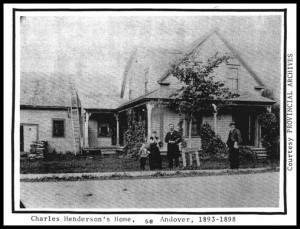 Reverend Charles & Sara Henderson (we think) in front of their home at 1197 West Riverside Drive in 1893.