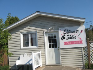 Shimmer & Shine is at 464 Perth Main Street. Call 273-3484 to book your appointment with Margaret