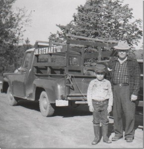 Jim Stewart with son JD in the mid 1950’s