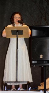Mackayla O’Keefe speaks from her heart at the 2013  Perth-Andover Winter Carnival  Pageant 