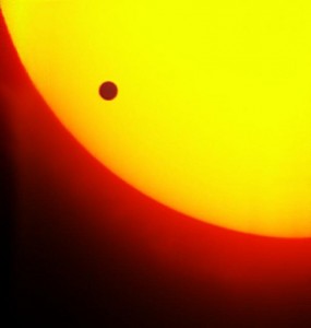 Venus in Transit Across the Face of the Sun