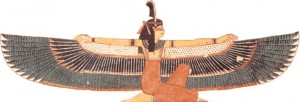 Maat...The Egyptian Goddess of Truth with vulture wings