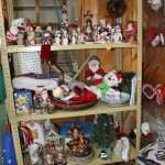 This is just a sample of the  many terrific Christmas decorations and ornaments at the thrift store...you can decorate on a really tight budget if you shop here!