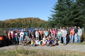  More than 60 people made the trek to re-trace the Tomlinson Lake Hike to Freedom on September 29th!