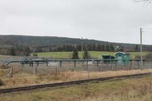 An operating shale gas well in Penobsquis