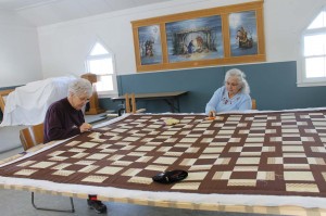 Beatrice and Marlene are already working on a new quilt