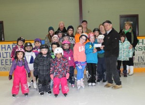 Ron Dube is pleased to donate $350 on behalf of the Perth Elks to support the SV Skate Club program for village youth