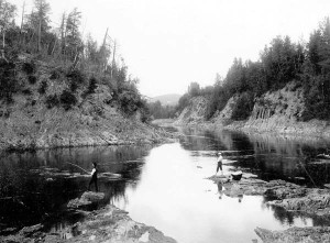 Salmon Fishing at Tobique Narrows in the early 1900’s