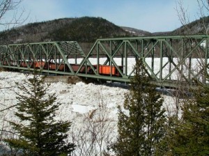 The Train Bridge just before it was wiped out