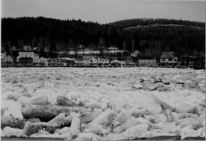 Downtown Perth-Andover survived the Flood of 1987 … but that was merely a foretaste of the devastation the future would bring