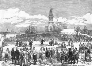 Illustration of Highland Games from 1874