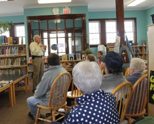 Paul kept his audience spellbound as he told personal stories and explained how he came to write “The Alford Saga”