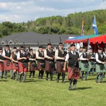 The Closing Ceremony of the Games on Saturday afternoon. The Moncton, Fredericton, Oromocto and Southern Victoria Pipe Bands